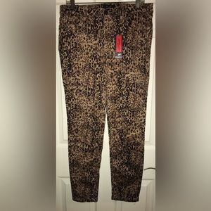 EARL JEAN HIGH WAISTLINE CHEETAH PRINT NEW WITH TAGS